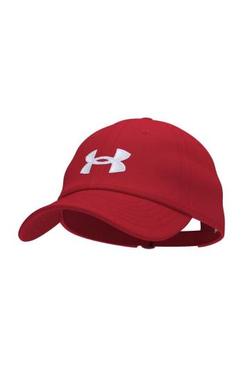 Detská baseballová čiapka Under Armour červená farba, s nášivkou