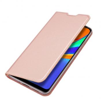 DUX DUCIS Skin Pro knižkové kožené puzdro na Xiaomi Redmi 9C, ružové