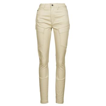 G-Star Raw  HIGH G-SHAPE CARGO SKINNY PANT WMN  Nohavice Cargo Béžová