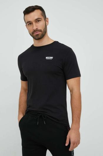 Tričko Moschino Underwear čierna farba, s nášivkou