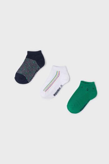 Detské ponožky Mayoral (3-pak) zelená farba