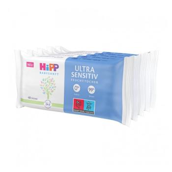 HiPP Babysanft ultra sensitive vlhčené obrúsky 5 x 48 kusov