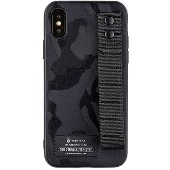 Tactical Camo Troop Drag Strap Kryt pro Apple iPhone X/XS Black (8596311194757)