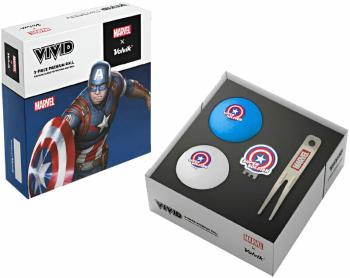 Volvik Marvel Captain America 2 Golfové lopty