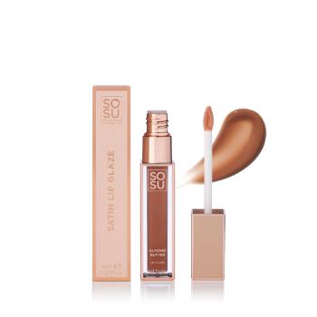 SOSU Cosmetics Lesk na pery Shimmer (Lip Glaze) 6 ml Almond Butter