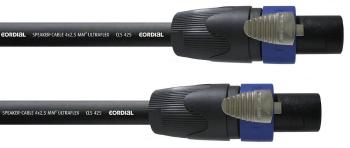Cordial reproduktor kábel [1x SPK zástrčka - 1x SPK zástrčka] 4 x 2.5 mm² 1.50 m čierna
