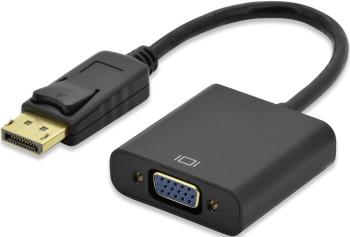 ednet DisplayPort / VGA káblový adaptér #####DisplayPort Stecker, #####VGA 15pol. Buchse 0.15 m čierna 84506 pozlátené k
