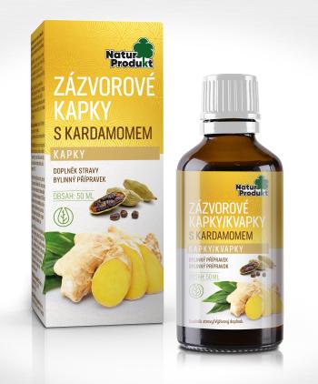 Naturprodukt Zázvorové kvapky s kardamómom