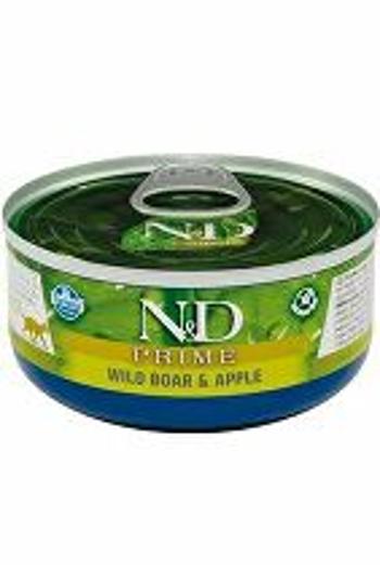 N&D CAT PRIME Adult Boar & Apple 70g 1 + 1 zadarmo
