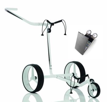 Jucad Carbon 3-Wheel SET White/Black Manuálny golfový vozík