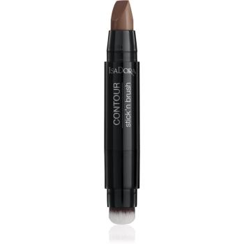 IsaDora Stick'n Brush Controur kontúrovacia tyčinka so štetčekom odtieň 36 Warm Mocha