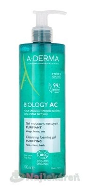 A-DERMA BIOLOGY AC Čistiaci penivý gél na pleť so sklonom k akné 400ml