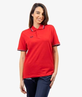 POLO COTONE PIQUET ACTION ROSSO/BLU Tg. S