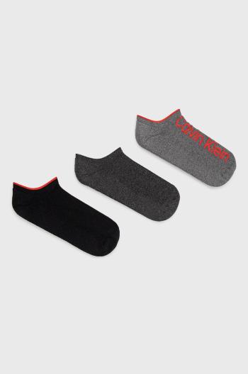 Ponožky Calvin Klein pánske, šedá farba