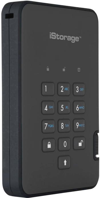 iStorage diskAshur 2®  externý pevný disk 6,35 cm (2,5")  USB 3.2 Gen 2 (USB 3.1) čierna IS-DA2-256-3000-B