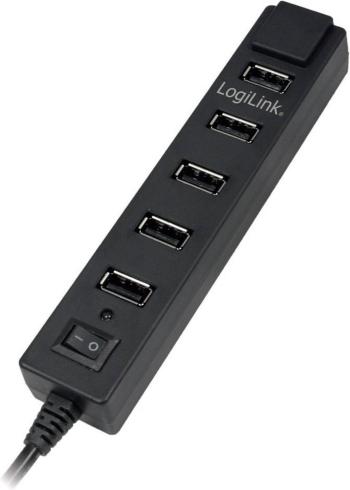 LogiLink UA0124 7 portů USB 2.0 hub  čierna