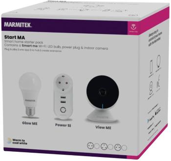 Marmitek Smart me Wi-Fi bezpečnostná sada do domu  Start MA E27 9 W En.trieda 2021: A + (A ++ - E)
