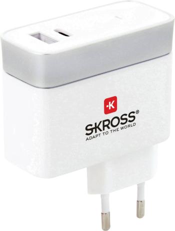 Skross  2.800131 USB nabíjačka do zásuvky (230 V) Výstupný prúd (max.) 5.4 A 2 x