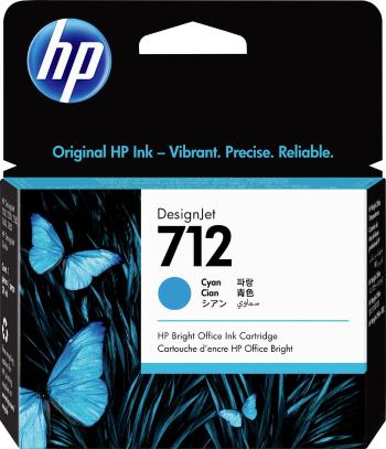 HP Ink cartridge 712 originál Single zelenomodrá 3ED67A