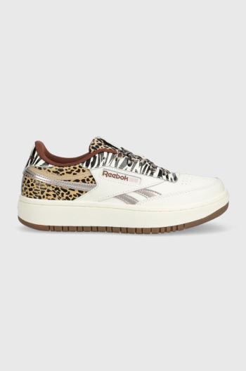 Detské tenisky Reebok Classic CLUB C DOUBLE REVEN hnedá farba