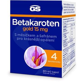 GS Betakarotén gold 15 mg, 80 + 40 kapsúl (8595693300558)