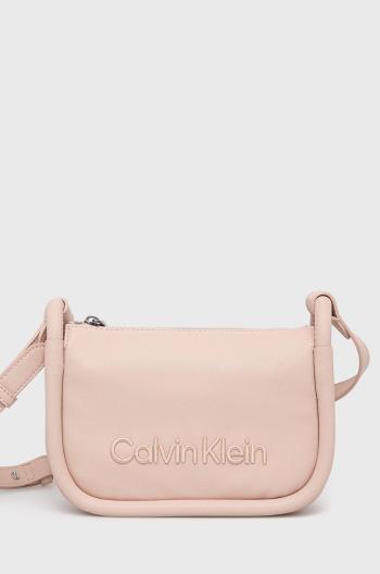 Kabelka Calvin Klein ružová farba