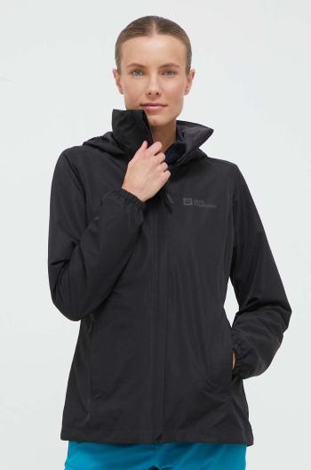 Turistická bunda Jack Wolfskin STORMY POINT 2L JKT čierna farba, 1111202