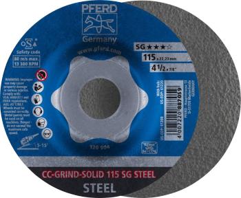 PFERD 64185115 Cc-Grind-Solid Sg Steel brúsny kotúč  115 mm  10 ks