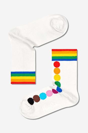 Detské ponožky Happy Socks Pride Dot biela farba, KPRD01-1300