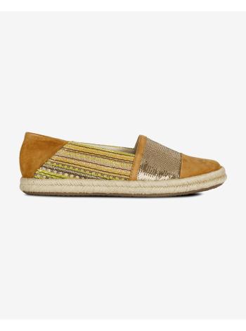 Espadrilky, slip on pre ženy Geox - hnedá, oranžová