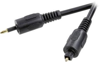 SpeaKa Professional Toslink digitálny audio prepojovací kábel [1x Optická zástrčka 3,5 mm - 1x Toslink zástrčka (ODT)] 1