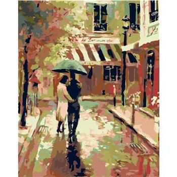 Maľovanie podľa čísel – Prechádzka v daždi (HRAmal00237nad)
