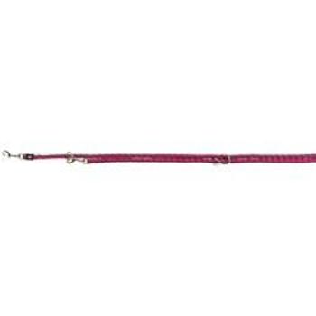 Trixie Cavo adjustable leash, S–M: 2.00 m/ř 12 mm, fuchsia/graphite