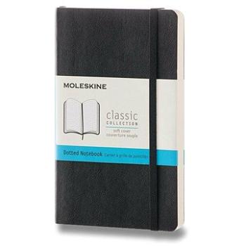 Moleskine S, mäkké dosky, bodkovaný, čierny (QP614)