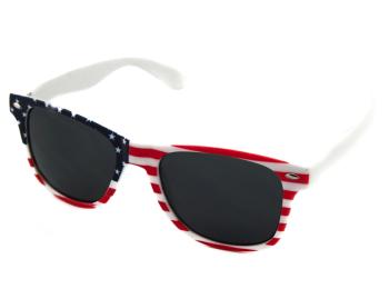 Slnečné okuliare Wayfarer - USA červeno-modro-biele