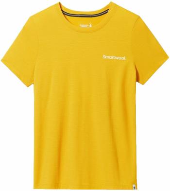 Smartwool Women's Explore the Unknown Graphic Short Sleeve Tee Slim Fit Honey Gold L