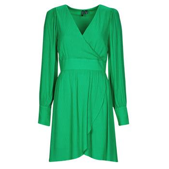 Vero Moda  Krátke šaty VMPOLLIANA LS SHORT DRESS WVN  Zelená