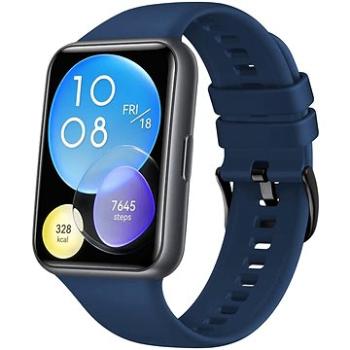 FIXED Silicone Strap pre Huawei Watch FIT2 modrý (FIXSSTB-1055-BL)