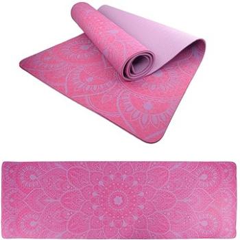 LIFEFIT YOGA MAT MANDALA DUO, 183 × 58 × 0,6 cm, bordó (4891223132427)