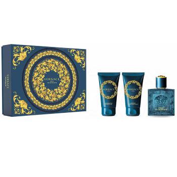 Versace Eros - toaletní voda s rozprašovačem 50 ml + sprchový gel 50 ml + balzám po holení 50 ml