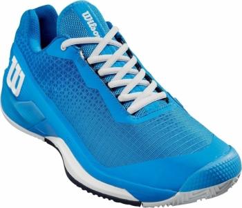 Wilson Rush Pro 4.0 Clay Mens Tennis Shoe French Blue/White/Navy Blazer 43 1/3 Pánska tenisová obuv