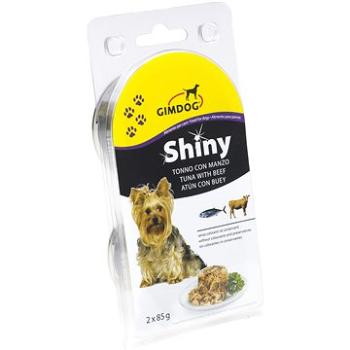 GimDog Shiny Dog, tuniak a hovädzie 2× 85 g (4002064904528)