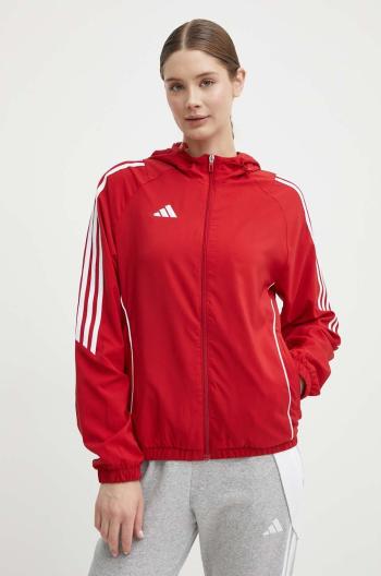 Tréningová bunda adidas Performance Tiro 24 červená farba, prechodná, IM8803