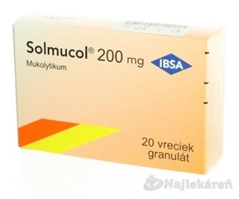 Solmucol na vykašliavanie 200 mg 20 vrecúšok