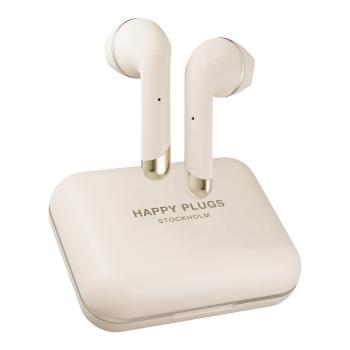 Béžové bezdrôtové slúchadlá Happy Plugs Air 1 Plus