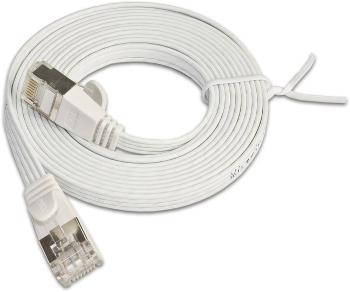 Slim Wirewin PKW-STP-SLIM-KAT6 0.5 WS RJ45 sieťové káble, prepojovacie káble CAT 6 U/FTP 0.50 m biela plochý 1 ks