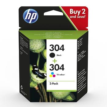 HP originál ink sada 3JB05AE, HP 304, CMYK, 100CMY-120Kstr., HP Deskjet 3720, 3721, 3722, 3723, 3724, 3725, 3755