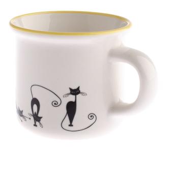 Porcelánový hrnček Dakls Cats Tonny, 75 ml