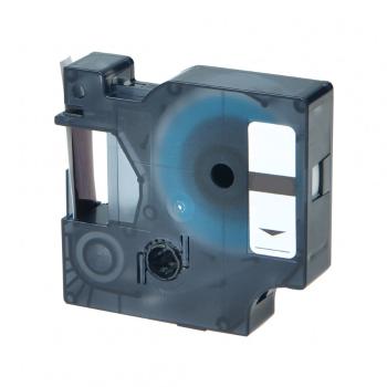 Kompatibilná páska s Dymo D1 40914, S0720690, 9mm x 7m, modrá tlač / biely podklad