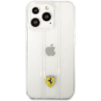 Ferrari PC/TPU 3D Stripes Zadný Kryt pre Apple iPhone 13 Pro Max Transparent (3666339026387)